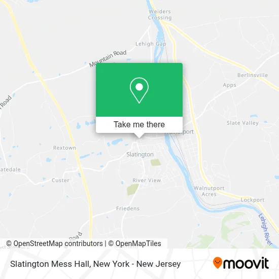 Slatington Mess Hall map