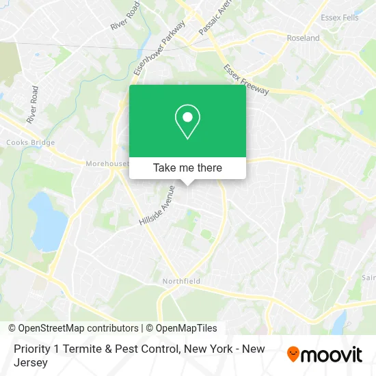 Priority 1 Termite & Pest Control map