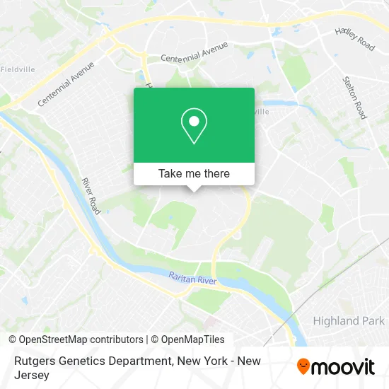 Rutgers Genetics Department map