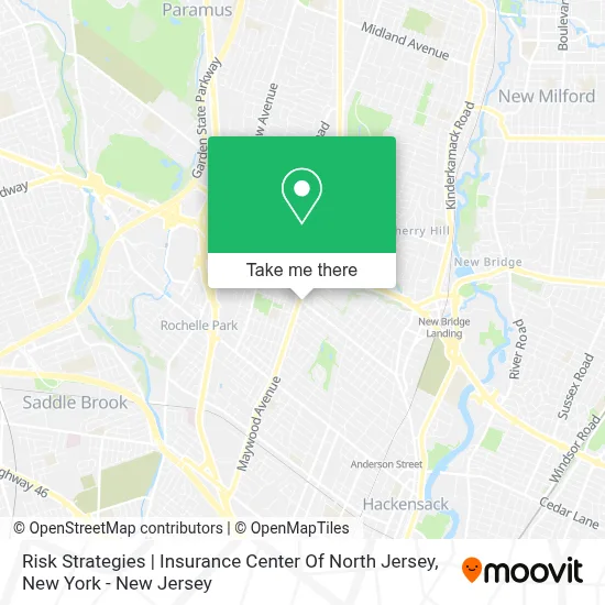 Risk Strategies | Insurance Center Of North Jersey map