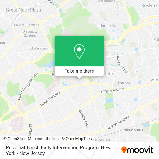 Personal Touch Early Intervention Program map