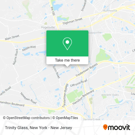 Trinity Glass map