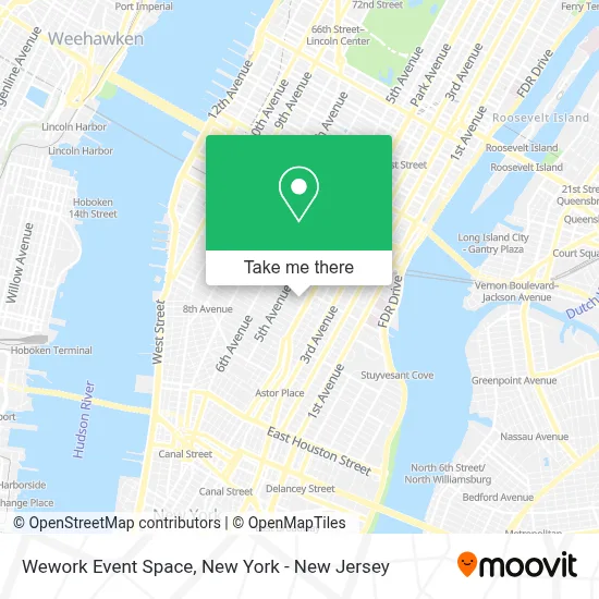 Wework Event Space map