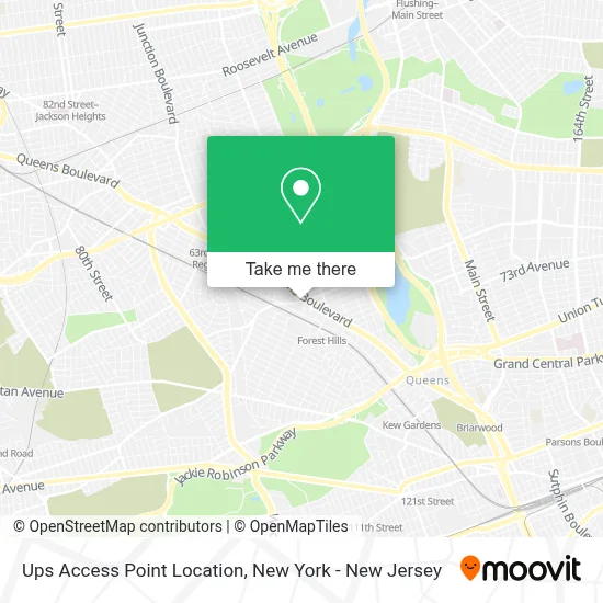 Ups Access Point Location map