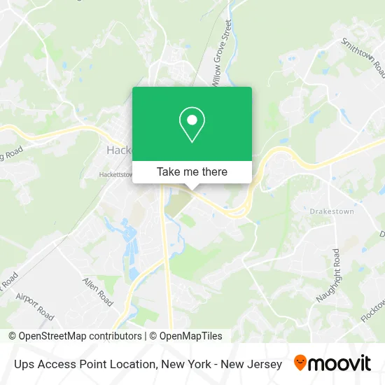 Ups Access Point Location map