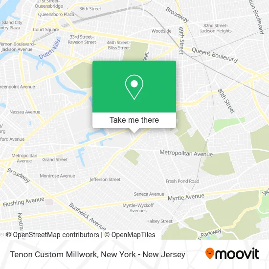 Tenon Custom Millwork map