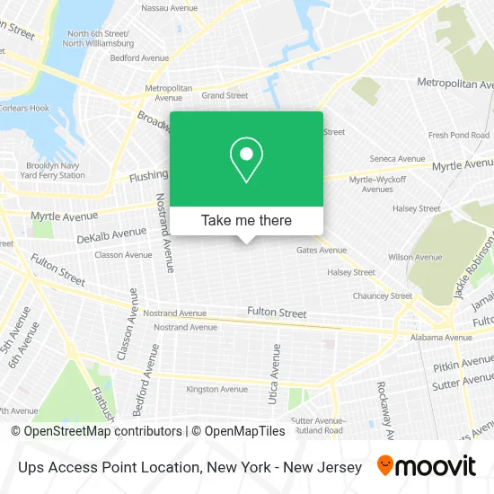 Ups Access Point Location map