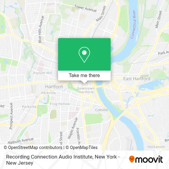 Recording Connection Audio Institute map
