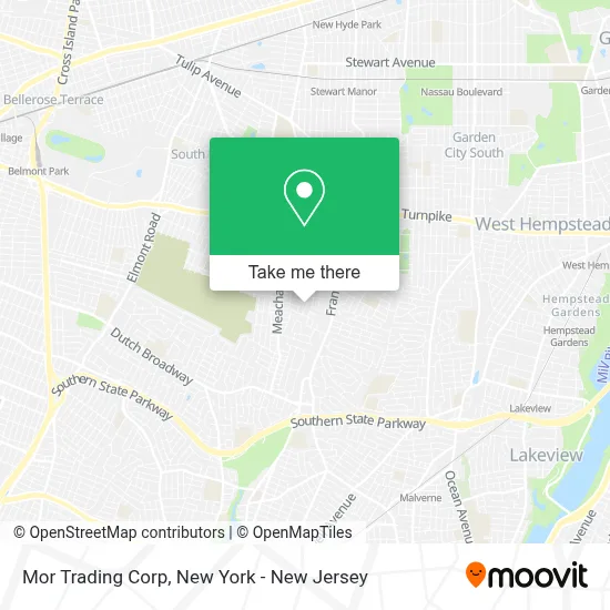 Mor Trading Corp map