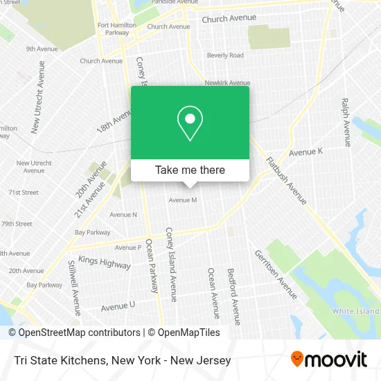 Tri State Kitchens map