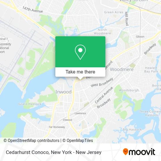 Cedarhurst Conoco map