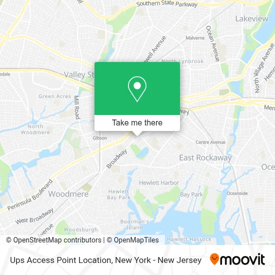 Ups Access Point Location map
