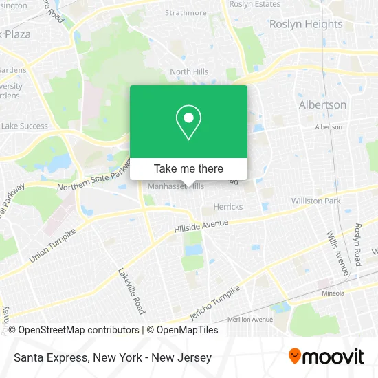 Santa Express map