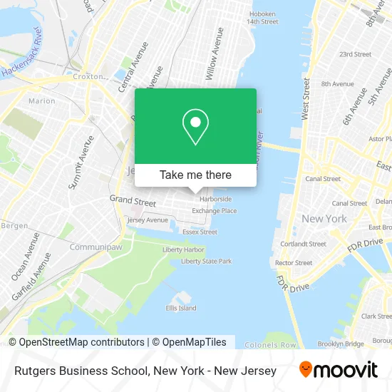Rutgers Business School map
