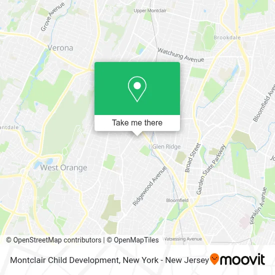 Montclair Child Development map