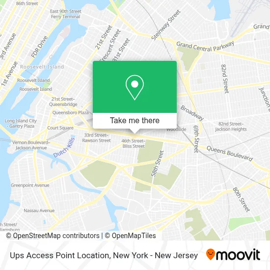 Ups Access Point Location map