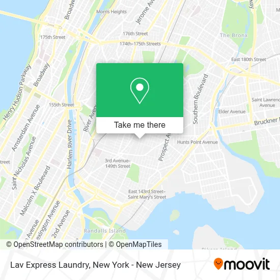 Lav Express Laundry map