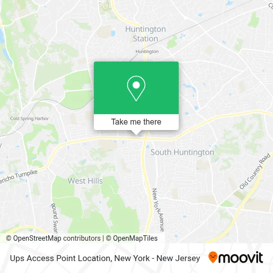 Ups Access Point Location map