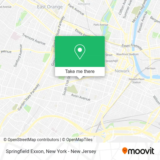 Springfield Exxon map