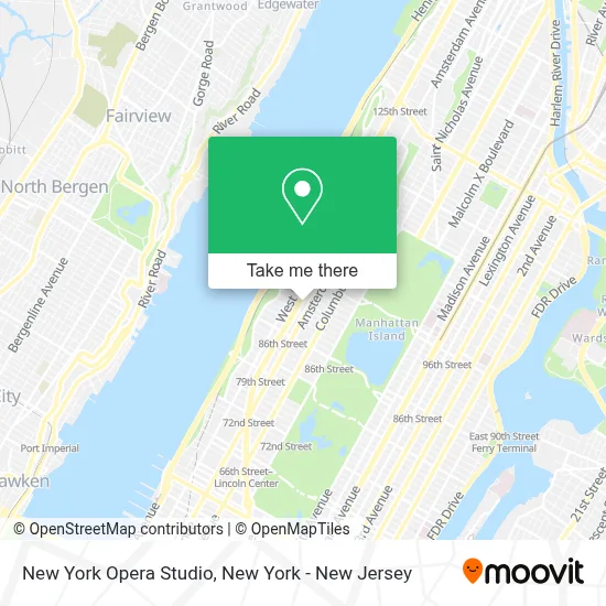 New York Opera Studio map