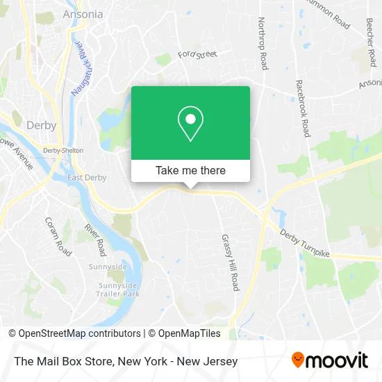 The Mail Box Store map