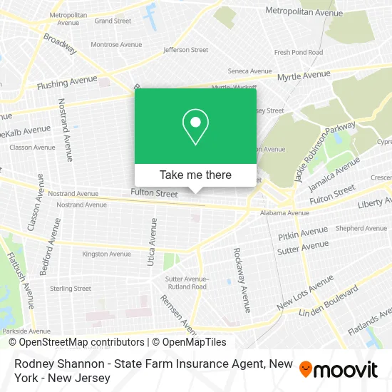 Rodney Shannon - State Farm Insurance Agent map