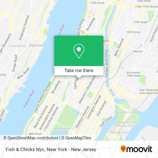 Fish & Chicks Nyc map