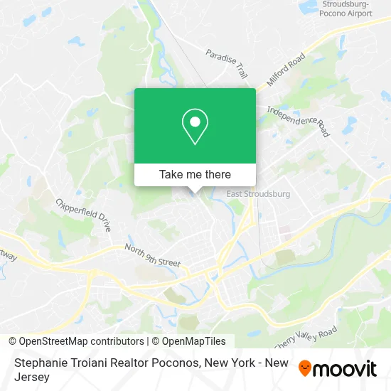 Stephanie Troiani Realtor Poconos map