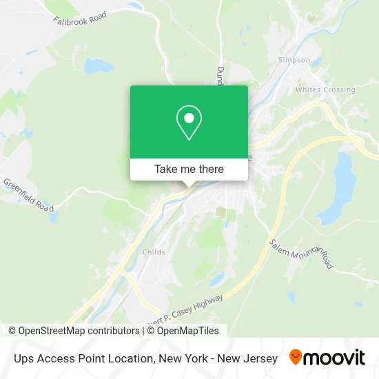 Ups Access Point Location map