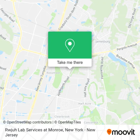 Rwjuh Lab Services at Monroe map