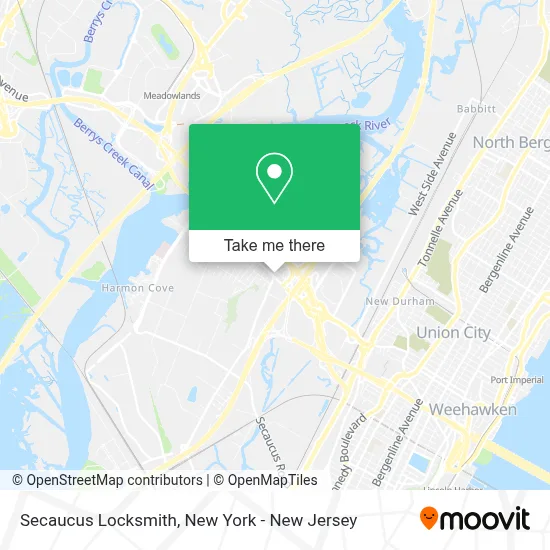 Secaucus Locksmith map