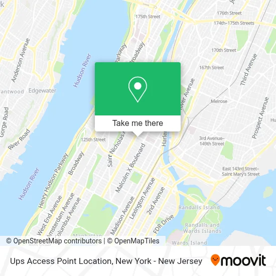 Ups Access Point Location map