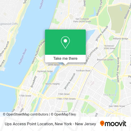 Ups Access Point Location map