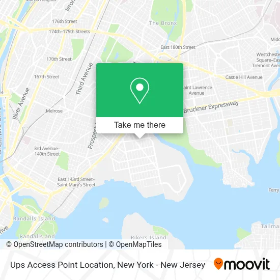Ups Access Point Location map