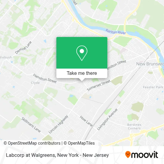 Labcorp at Walgreens map