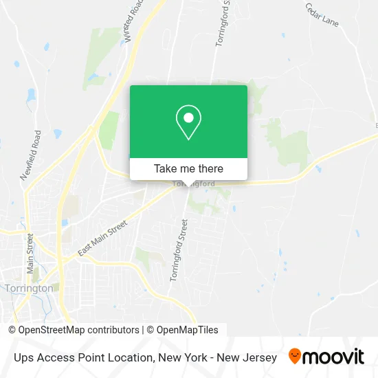 Ups Access Point Location map