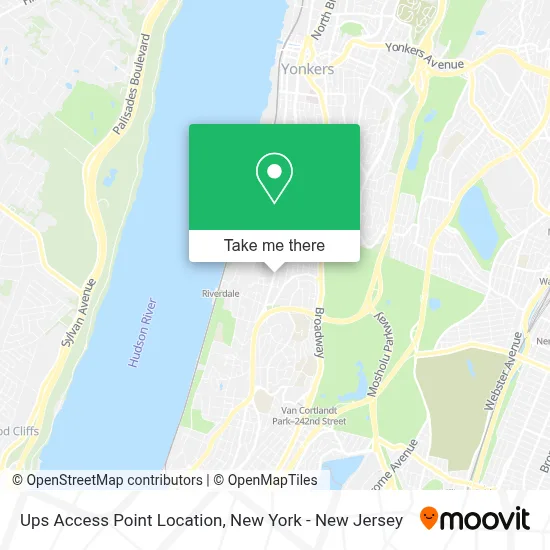 Ups Access Point Location map