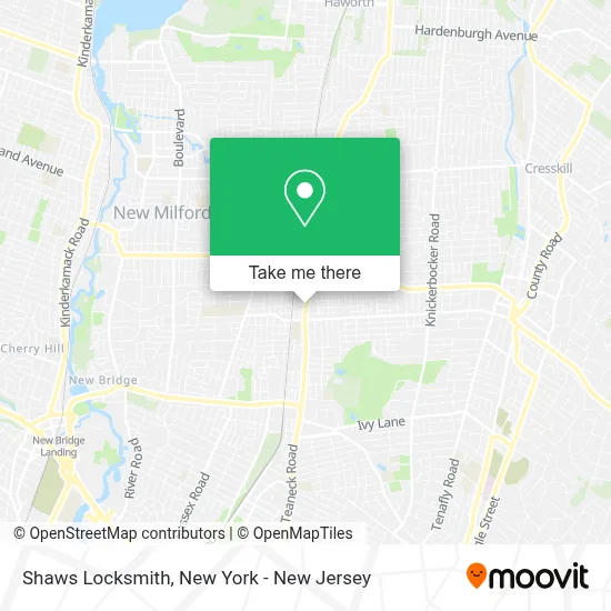 Shaws Locksmith map