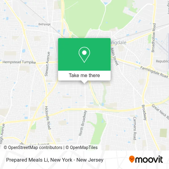 Prepared Meals Li map