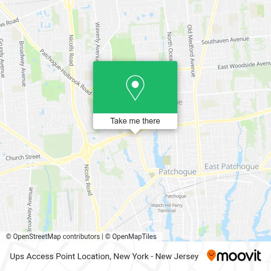 Ups Access Point Location map