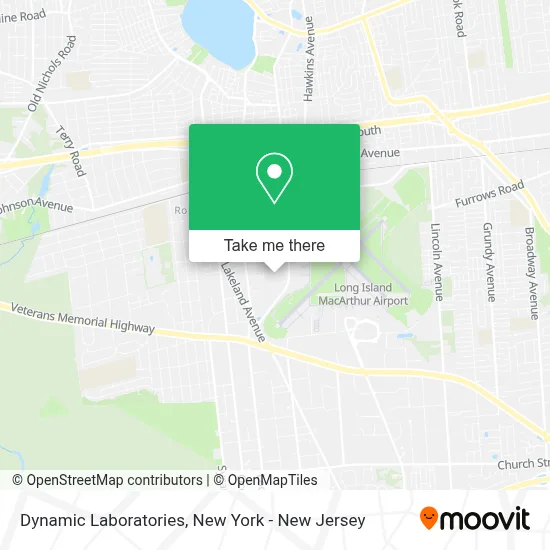 Dynamic Laboratories map