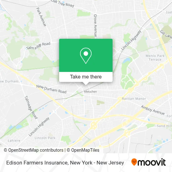 Edison Farmers Insurance map