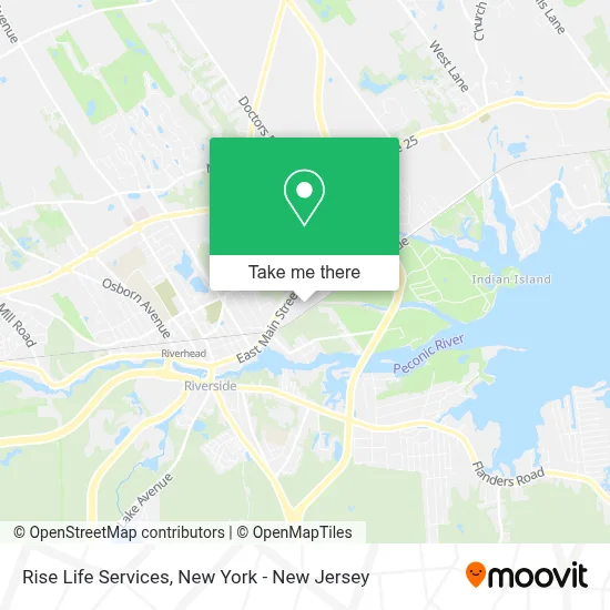 Rise Life Services map