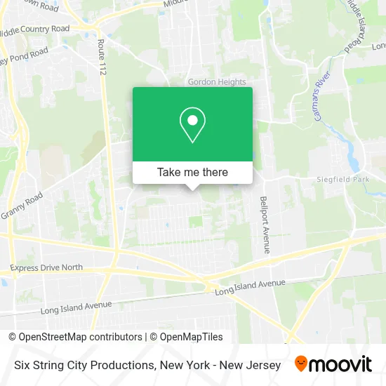 Six String City Productions map