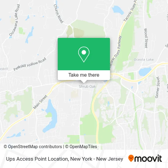 Ups Access Point Location map