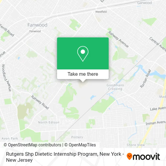 Rutgers Shp Dietetic Internship Program map