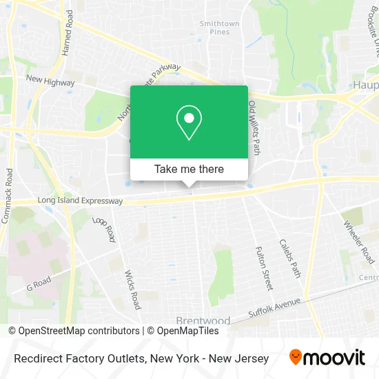 Recdirect Factory Outlets map
