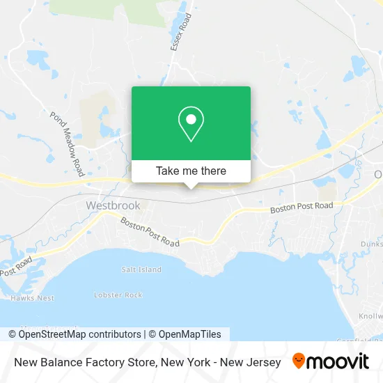 New Balance Factory Store map