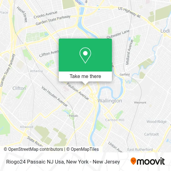 Riogo24 Passaic NJ Usa map