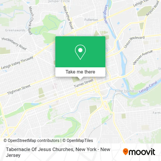 Tabernacle Of Jesus Churches map
